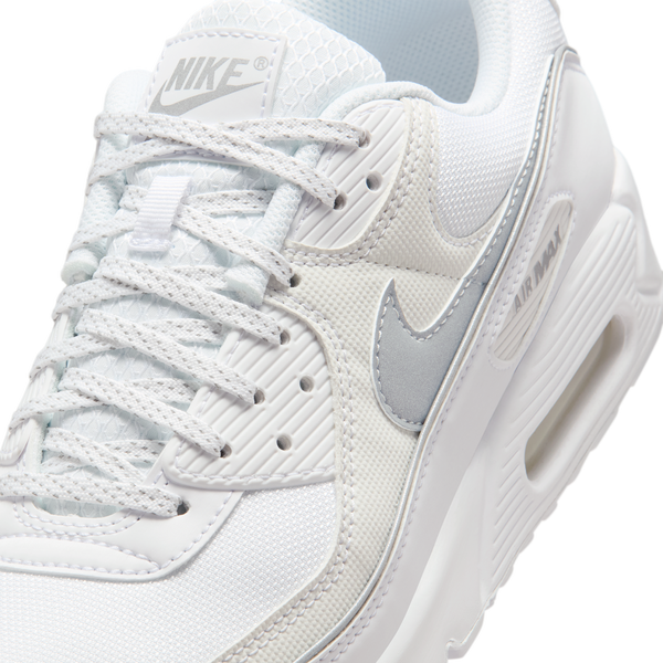 Nike Air Max 90 Prm Reflect - Men's - White/Mtlc Silver/White - Image 7