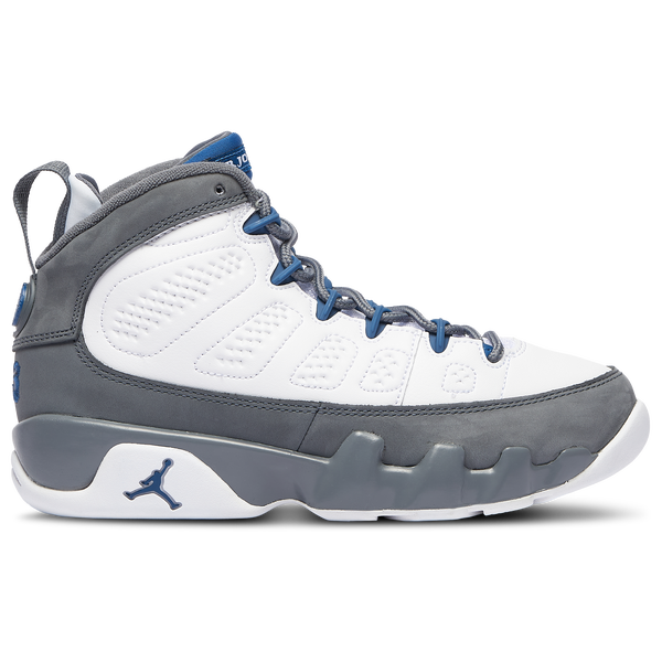 Jordan Retro 9 - Boys' Grade School - White/Blue/Grey