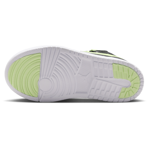 Jordan 1 Low Alt SS - Boys' Preschool - Black/Barely Volt - Image 5