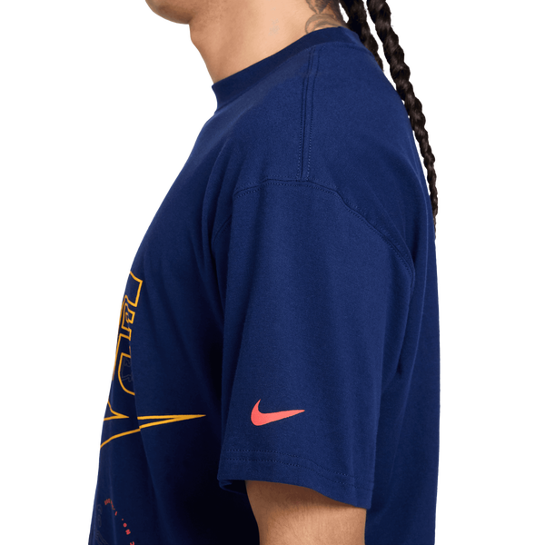 Nike Max 90 Short Sleeve T-Shirt - Men's - Blue Void/Gold - Image 5