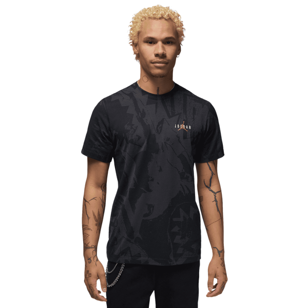 Jordan Core Blank Short Sleeve Crew GEL ASW - Men's - Medium Ash/Off Noir/Gym Red