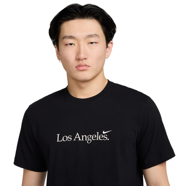 Nike LA Short Sleeve Crew T-Shirt - Men's - Black/White - Image 4
