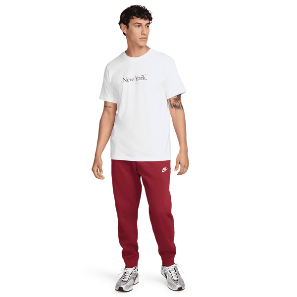 Nike NYC Short Sleeve Crew T-Shirt - Men's - White/Cosmic Clay - Image 4