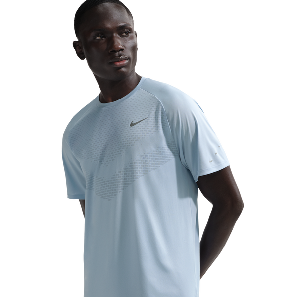 Nike Dri-FIT ADV STRIDE SS TOP - Men's - Reflective Silver/Lt Armory Blue
