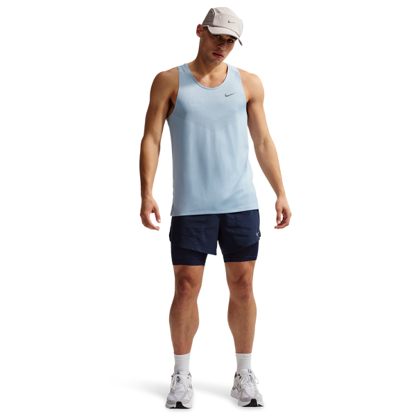 Nike Dri-FIT ADV STRIDE TANK - Men's - Lt Armory Blue/Reflective Silver