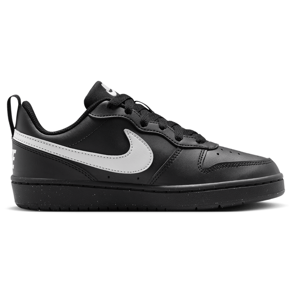 Nike Court Borough Low Recraft - Boys' Grade School - Grey Fog/Black/Black