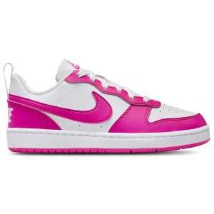 Nike Court Borough Low Recraft - Girls' Grade School - Laser Fuchsia/White