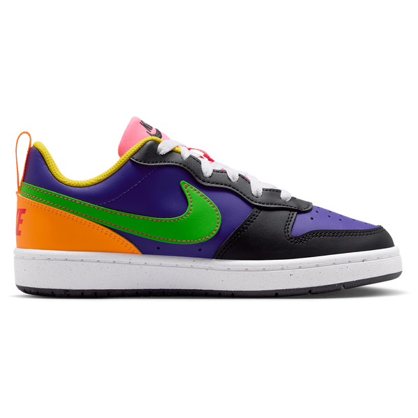 Nike Court Borough Low Recraft - Boys' Grade School - Court Purple/Green Strike/Court Purple
