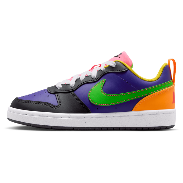 Nike Court Borough Low Recraft - Boys' Grade School - Court Purple/Green Strike/Court Purple - Image 2
