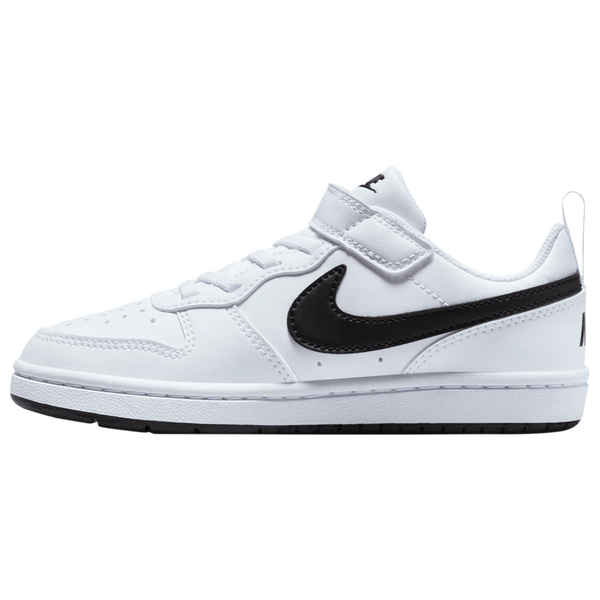 Nike Court Borough Low Recraft - Boys' Preschool - Black/White - Image 2