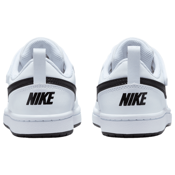 Nike Court Borough Low Recraft - Boys' Preschool - Black/White - Image 3