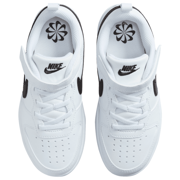 Nike Court Borough Low Recraft - Boys' Preschool - Black/White - Image 4