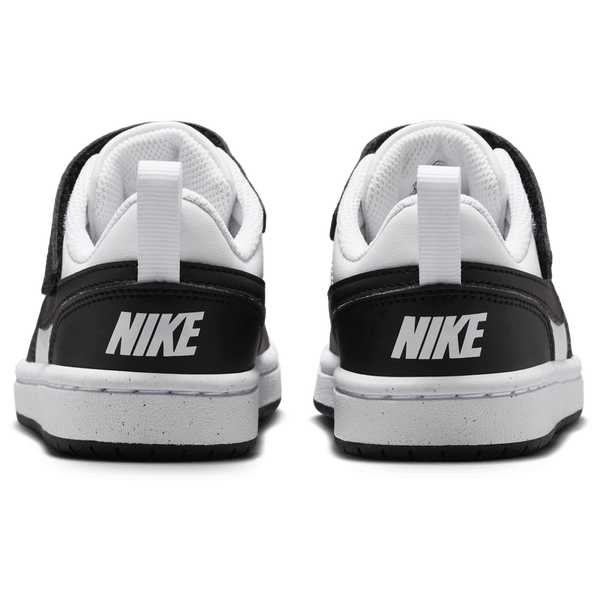 Nike Court Borough Low Recraft - Boys' Preschool - Black/White - Image 3