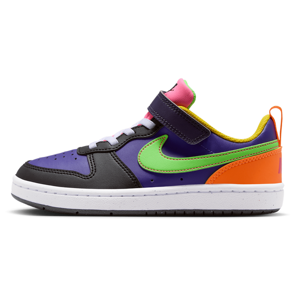 Nike Court Borough Low Recraft - Boys' Preschool - Court Purple/Court Purple/Green Strike - Image 2