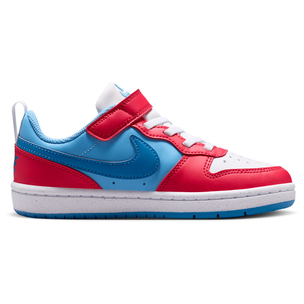 Nike Court Borough Low Recraft - Boys' Preschool - Aurora Blue/Fusion Red/Football Blue