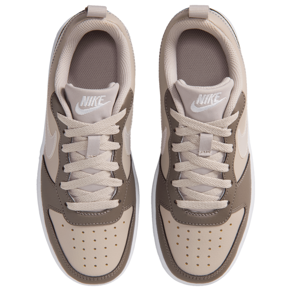 Nike Court Borough Low JES - Boys' Grade School - Moon Particle/Cave Stone/White - Image 4
