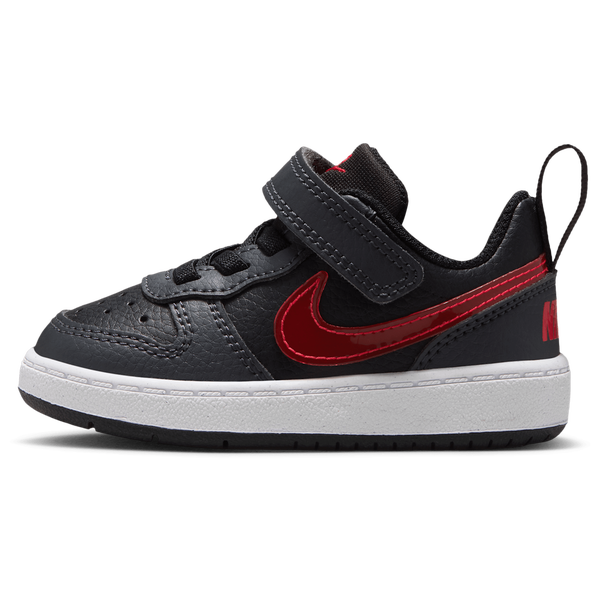 Nike Court Borough Low JES - Boys' Toddler - Black/Anthracite/University Red - Image 2