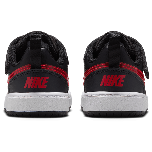 Nike Court Borough Low JES - Boys' Toddler - Black/Anthracite/University Red - Image 3