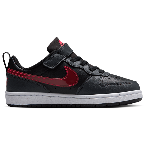 Nike Court Borough Low JES - Boys' Preschool - Black/Anthracite/University Red