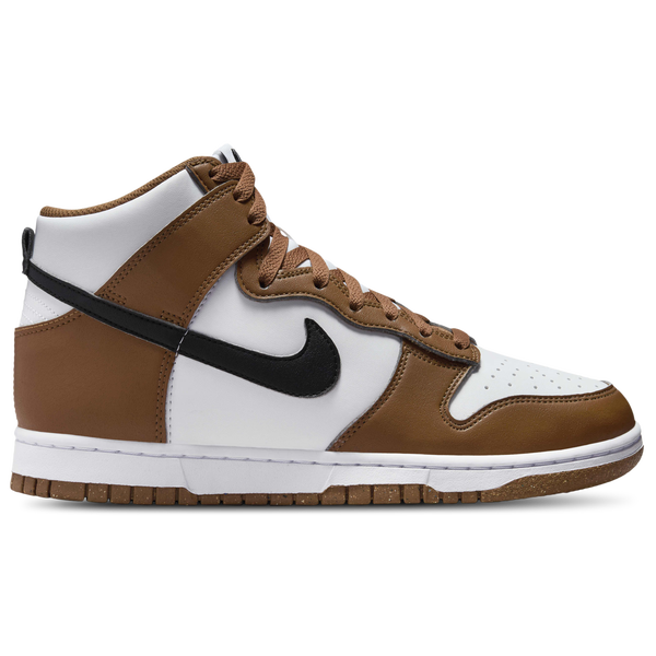 Nike Dunk High - Women's - White/Black/Light British Tan