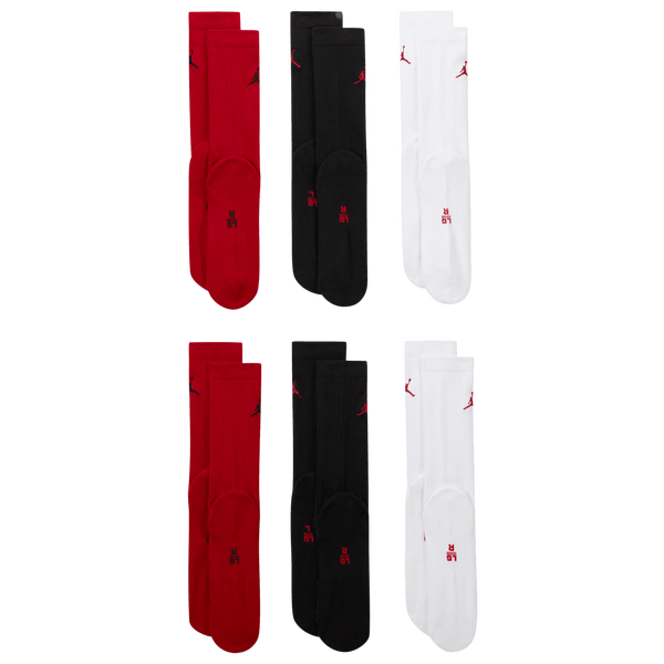 Jordan Cushion Ply Crew Sock 6 Pack - Men's - Assorted - Image 3