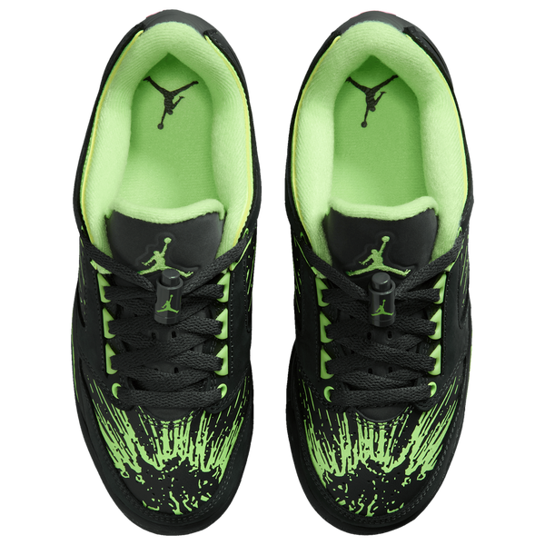 Jordan Sixty Plus Low - Boys' Grade School - Anthracite/Anthracite/Lime Blast - Image 4