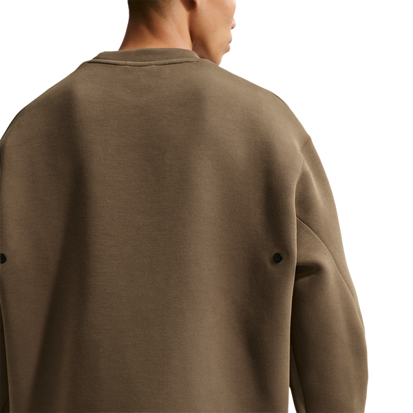 Nike Tech Fleece Crew - Men's - Dark Hazel/Black - Image 2