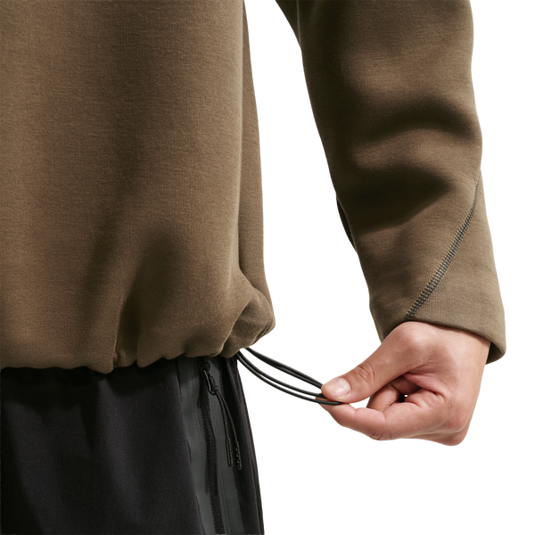 Nike Tech Fleece Crew - Men's - Dark Hazel/Black - Image 4