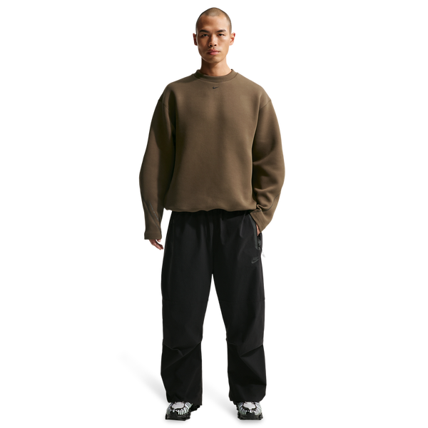 Nike Tech Fleece Crew - Men's - Dark Hazel/Black - Image 5