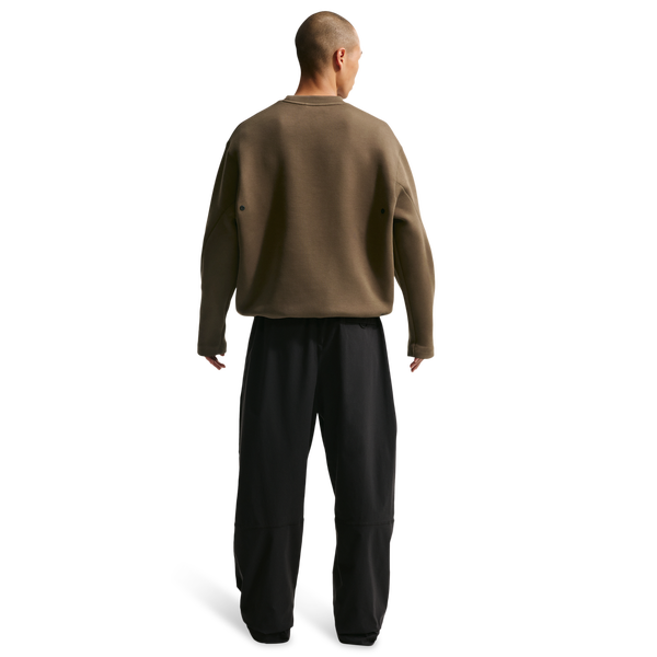 Nike Tech Fleece Crew - Men's - Dark Hazel/Black - Image 6
