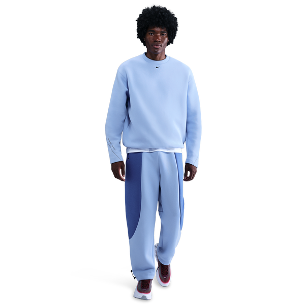 Nike Tech Fleece Crew - Men's - Aluminum/Black - Image 3