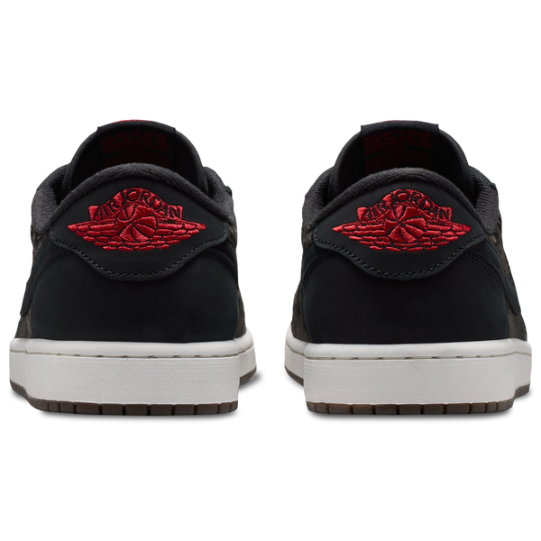 Jordan AJ 1 Retro Low OG LS - Men's - University Red/Black/Palomino - Image 3