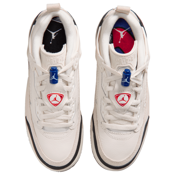 Jordan Spizike Low FC - Boys' Grade School - Sail/Phantom/University Red - Image 4
