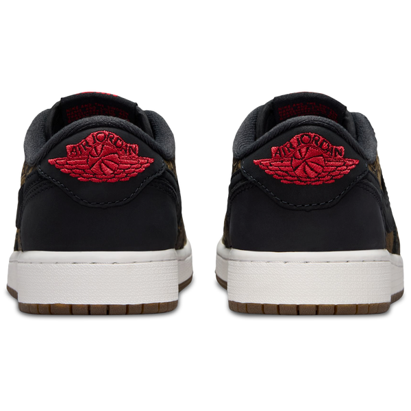 Jordan Retro 1 Low OG - Boys' Grade School - Black/Red/White - Image 3