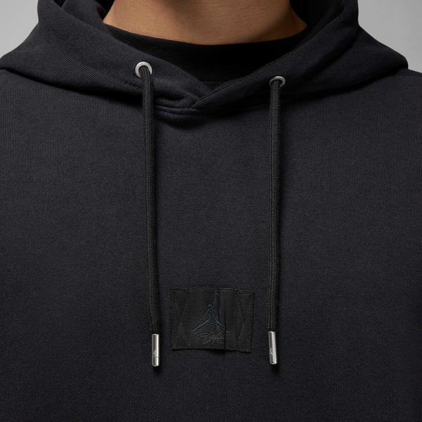 Jordan Flight Fleece Pullover - Men's - Black - Image 3