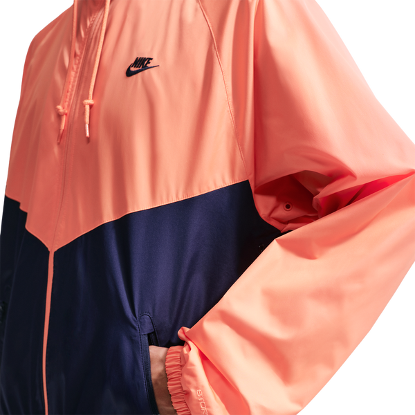 Nike NSW Windrunner Jacket - Men's - Orange Frost/Midnight Navy/Midnight Navy - Image 6