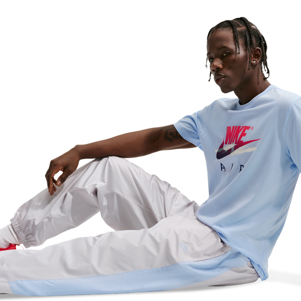 Nike NSW Windrunner Pants - Men's - Vast Grey/Hydrogen Blue/Hydrogen Blue - Image 6