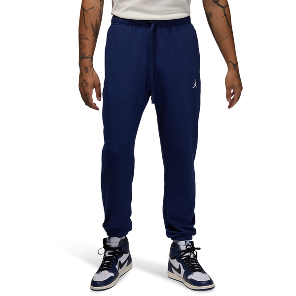 Jordan Dri-FIT Sport Crossover Fleece Pants - Men's - Midnight Navy/White