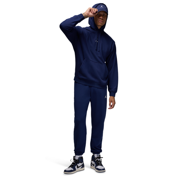 Jordan Dri-FIT Sport Crossover Fleece Pants - Men's - Midnight Navy/White - Image 4