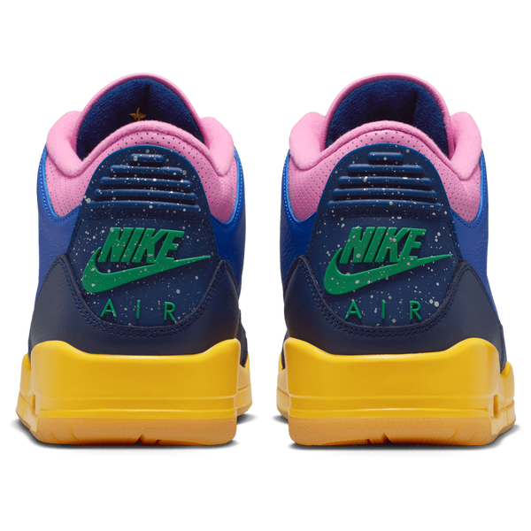 Jordan AJ 3 Retro OG Brazil SP - Men's - Racer Blue/Lucky Green/Varsity Maize - Image 3