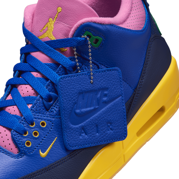 Jordan AJ 3 Retro OG Brazil SP - Men's - Racer Blue/Lucky Green/Varsity Maize - Image 7
