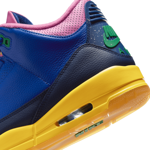 Jordan AJ 3 Retro OG Brazil SP - Men's - Racer Blue/Lucky Green/Varsity Maize - Image 8