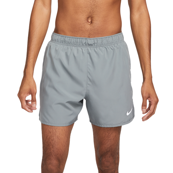 Nike Dri-FIT Challenger 5BF Shorts - Men's - Smoke Grey/Smoke Grey/Black