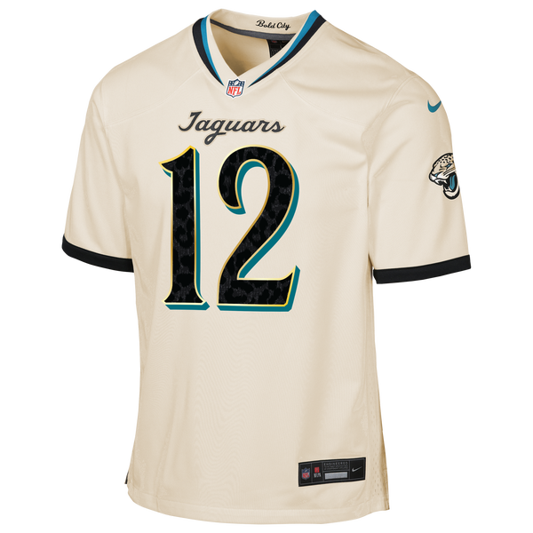 Nike Jaguars NFL Rival Game Jersey - Boys' Grade School - Beige - Image 2