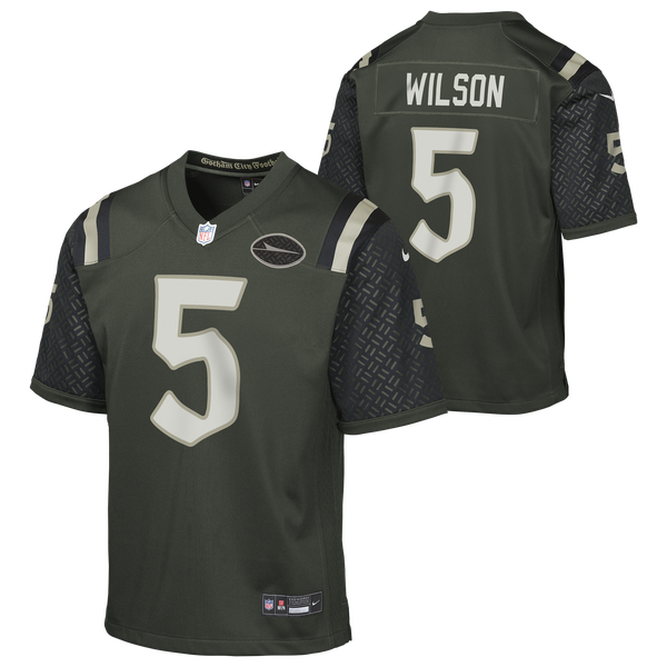 Nike Jets NFL Rival Game Jersey - Boys' Grade School - Grey