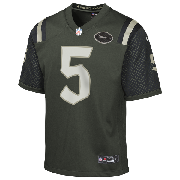 Nike Jets NFL Rival Game Jersey - Boys' Grade School - Grey - Image 2