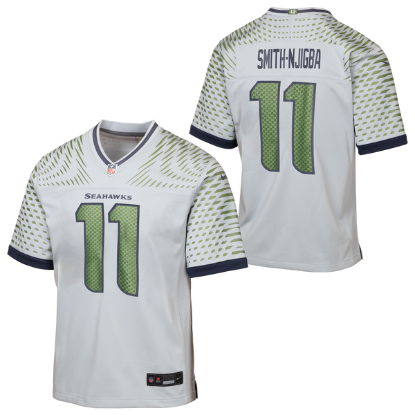 Nike Seahawks NFL Rival JS11 Game Jersey - Boys' Grade School - Gray - Image 3