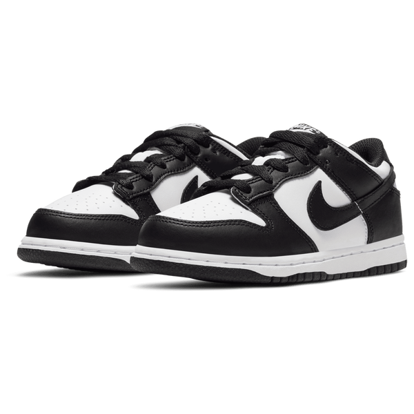 Nike Dunk Low - Boys' Preschool - White/Black/White - Image 6