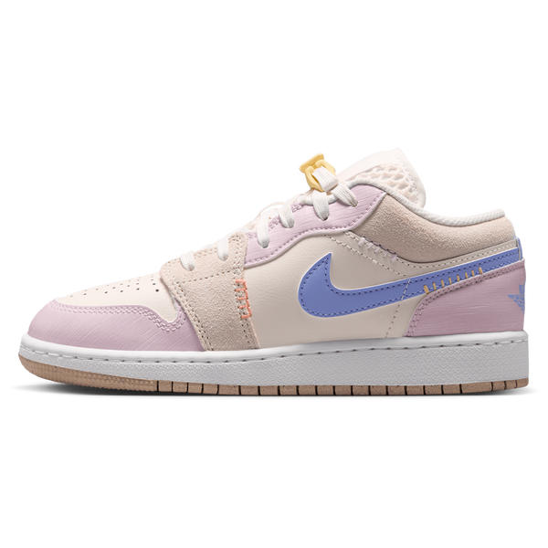 Jordan AJ 1 Low China - Girls' Grade School - Sail/Bleached Lilac/Phantom - Image 2