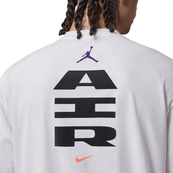 Jordan MJ Statement 1985 Short Sleeve Crew - Men's - White - Image 5